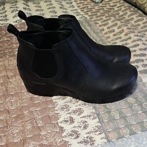Dansko FRANKIE Ankle boot,Black Leather, Size 40